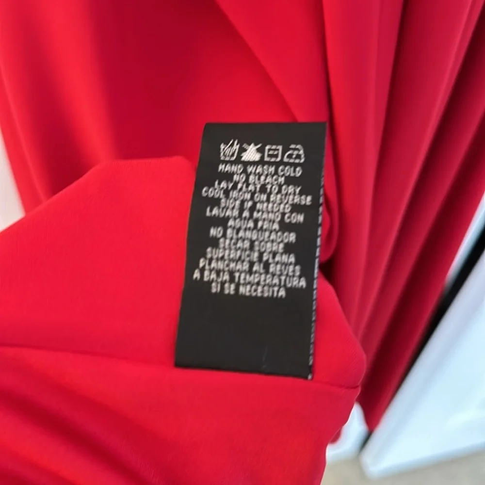 Red Gown with Mesh Cut outs - Picture 9 of 14